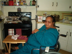 RUBY IN THE KITCKEN PREPARING FOOD